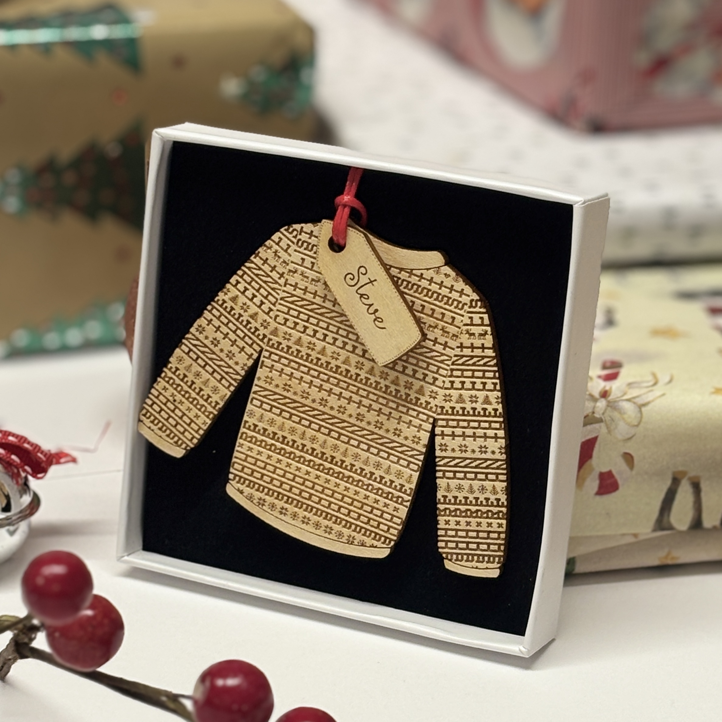 Hidden Profanity Christmas Jumper Decoration