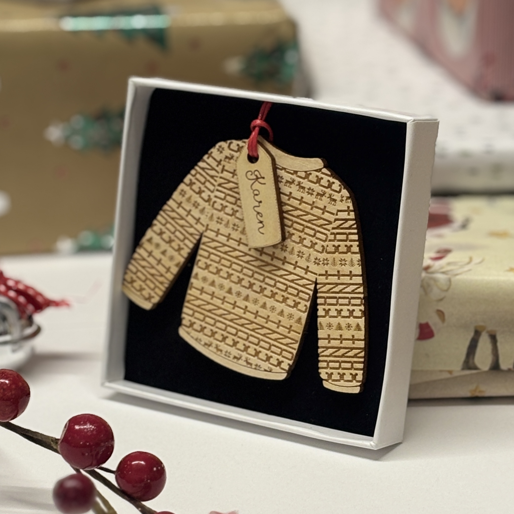 Hidden Profanity Christmas Jumper Decoration - Image 4