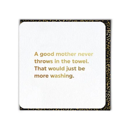 Funny Birthday Card - Throw In Towel