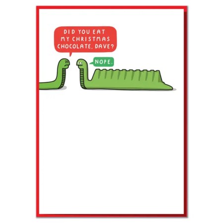 Did You Eat My Christmas Chocolate Funny Christmas Card