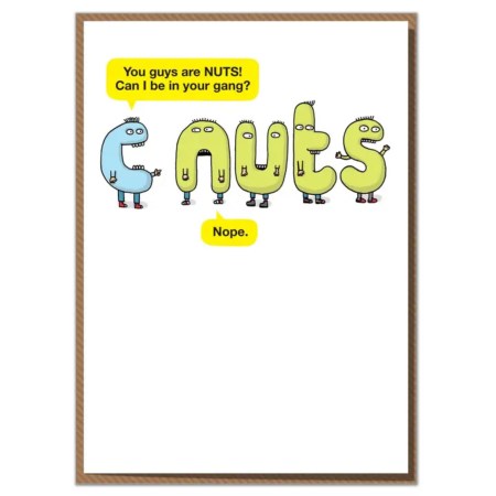 You Guys Are Nuts Funny Birthday Card