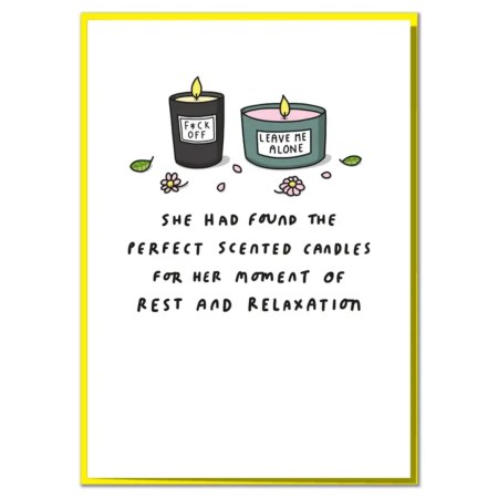 Scented Candles Funny Birthday Card