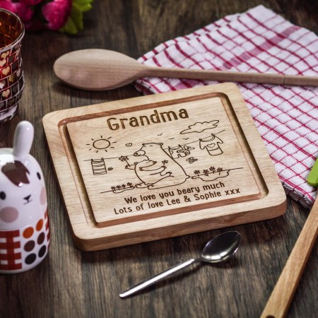 Personalised We love you beary much board