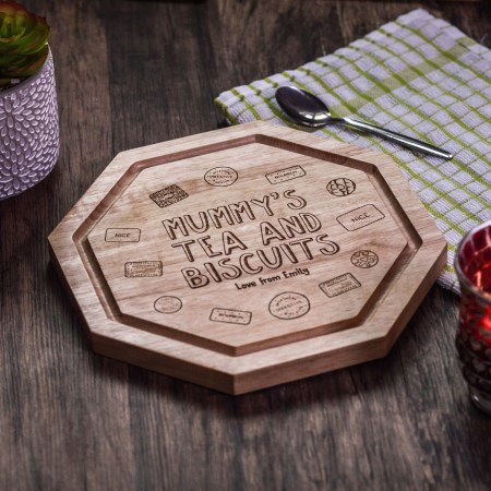 Personalised Tea and Biscuits Board