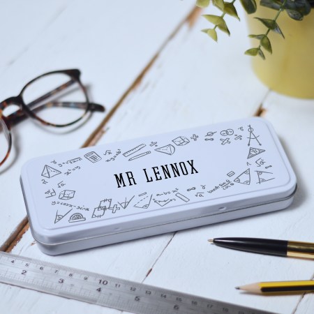 Personalised Maths Pencil Tin