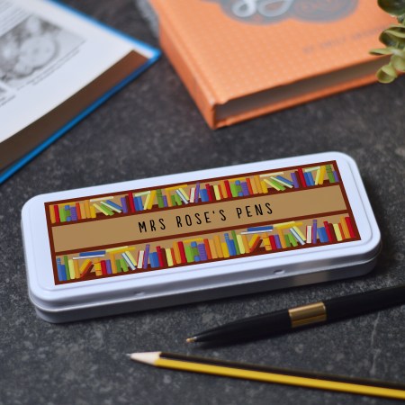 Personalised Books Pencil Tin