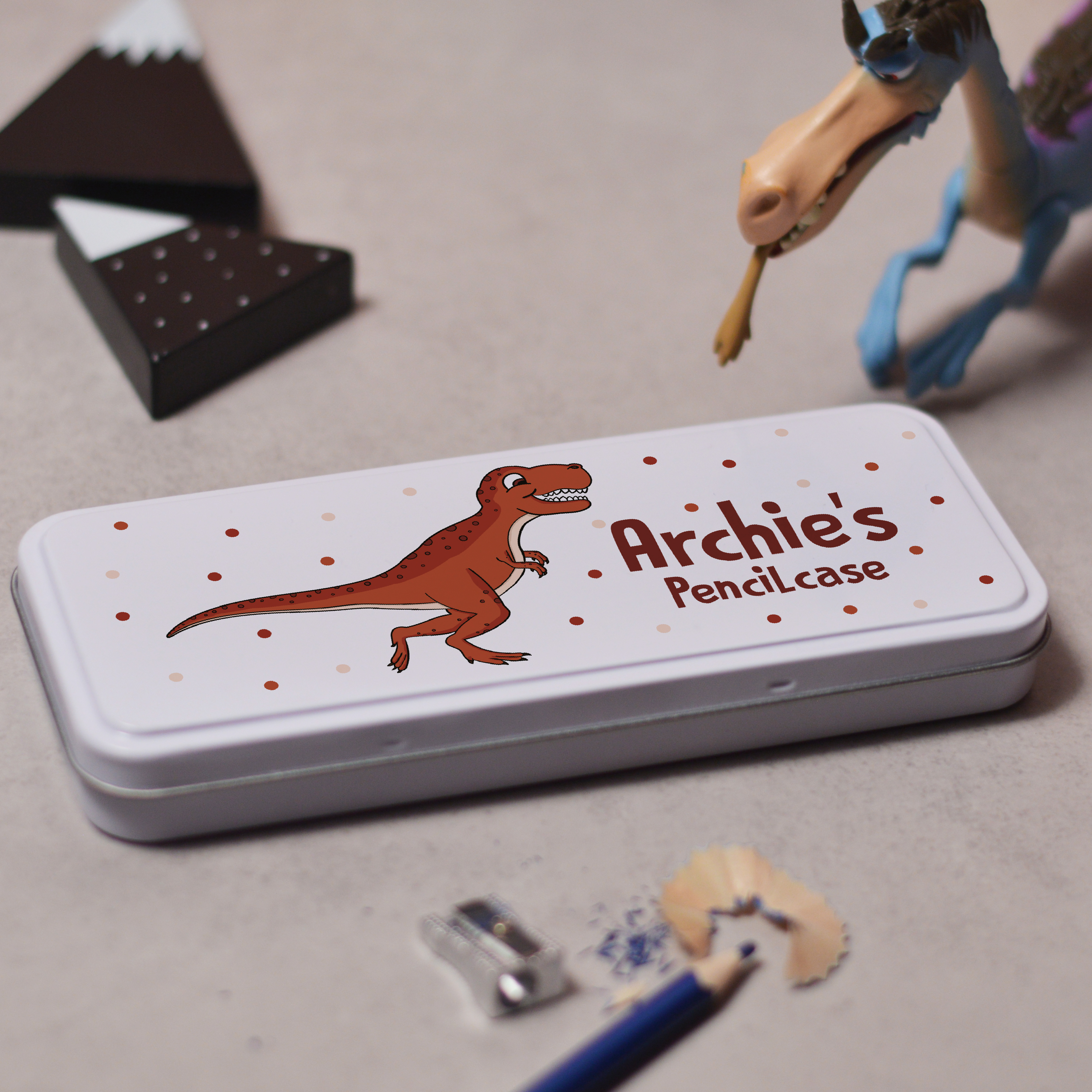 Personalised T-Rex Pencil Tin