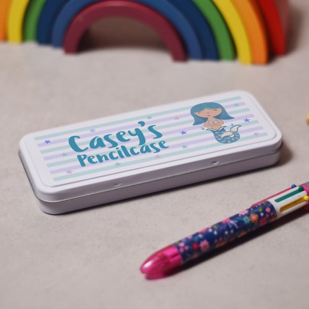 Personalised Mermaid Pencil Tin