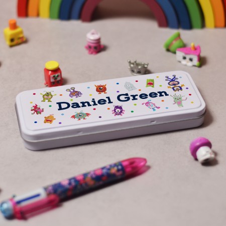 Personalised Monster Pencil Tin