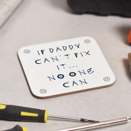 Personalised Fix it Coaster