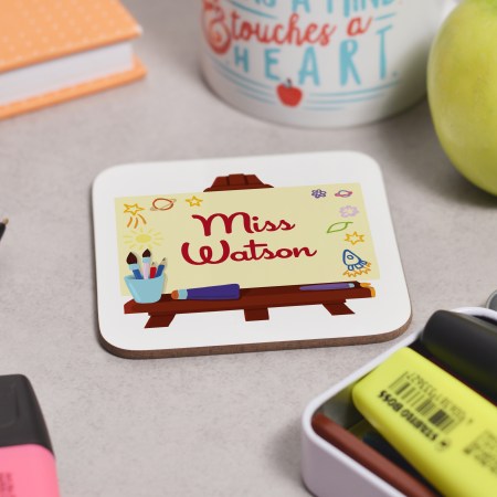 Personalised Art Easel Coaster