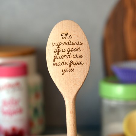 Personalised Wooden Spoon Text Style 3