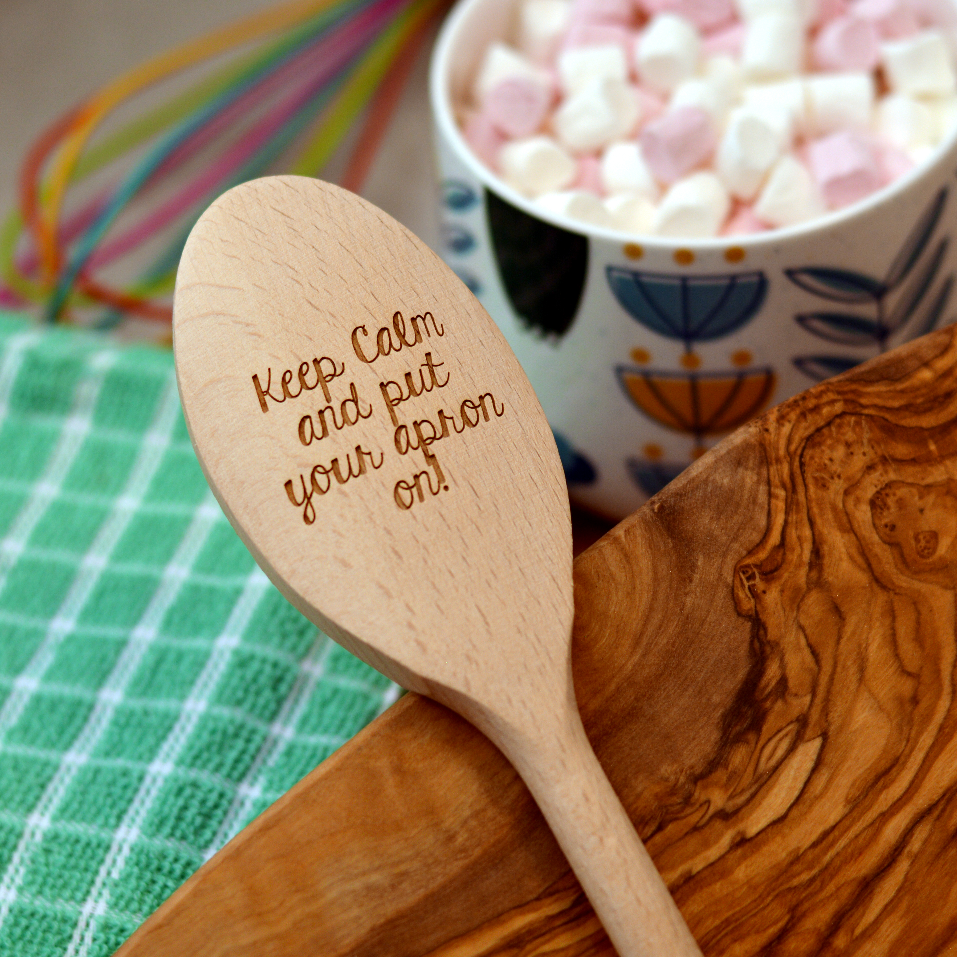 Personalised Wooden Spoon Text Style 6