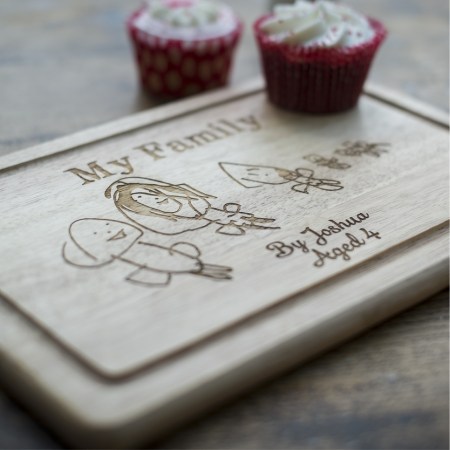 Personalised Wooden Board with Drawing