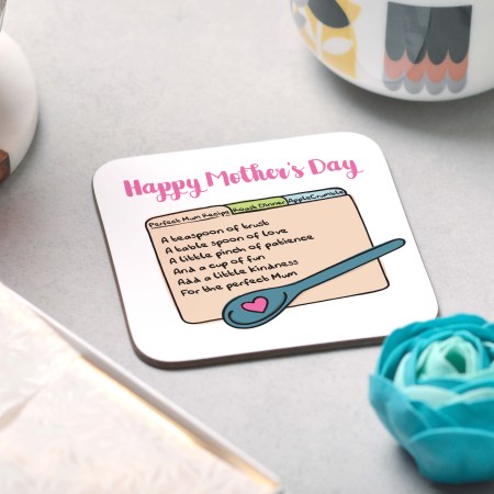 Perfect mum recipe Coaster