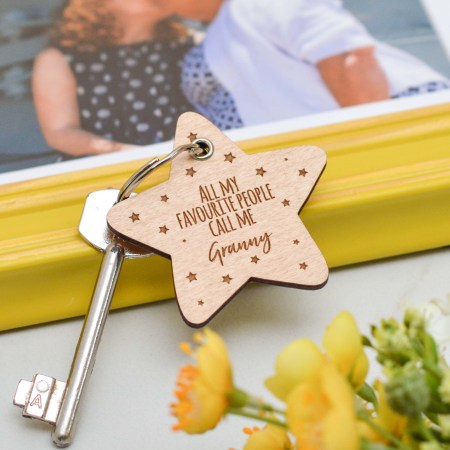 Personalised All my favourite people call me Keyring