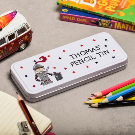 Personalised Knight Pencil Tin