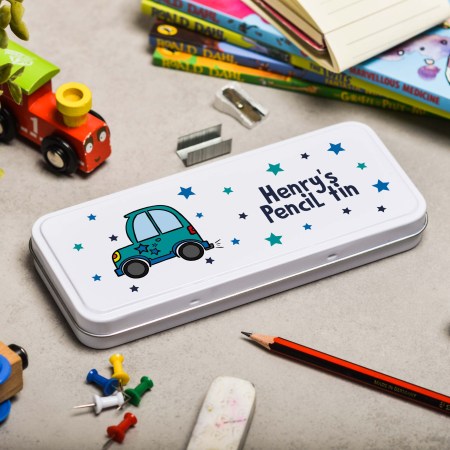 Personalised Car Pencil Tin