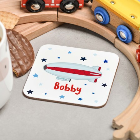 Personalised Blimp Coaster