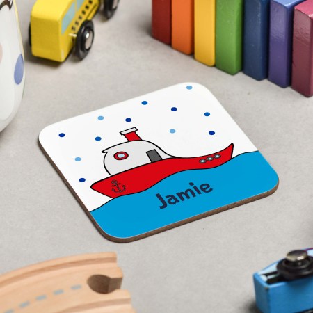Personalised Boat Coaster