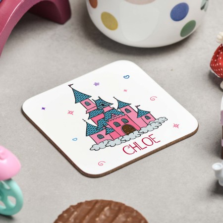 Personalised Princess Castle Coaster