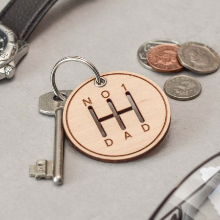 No.1 Dad gear stick Keyring