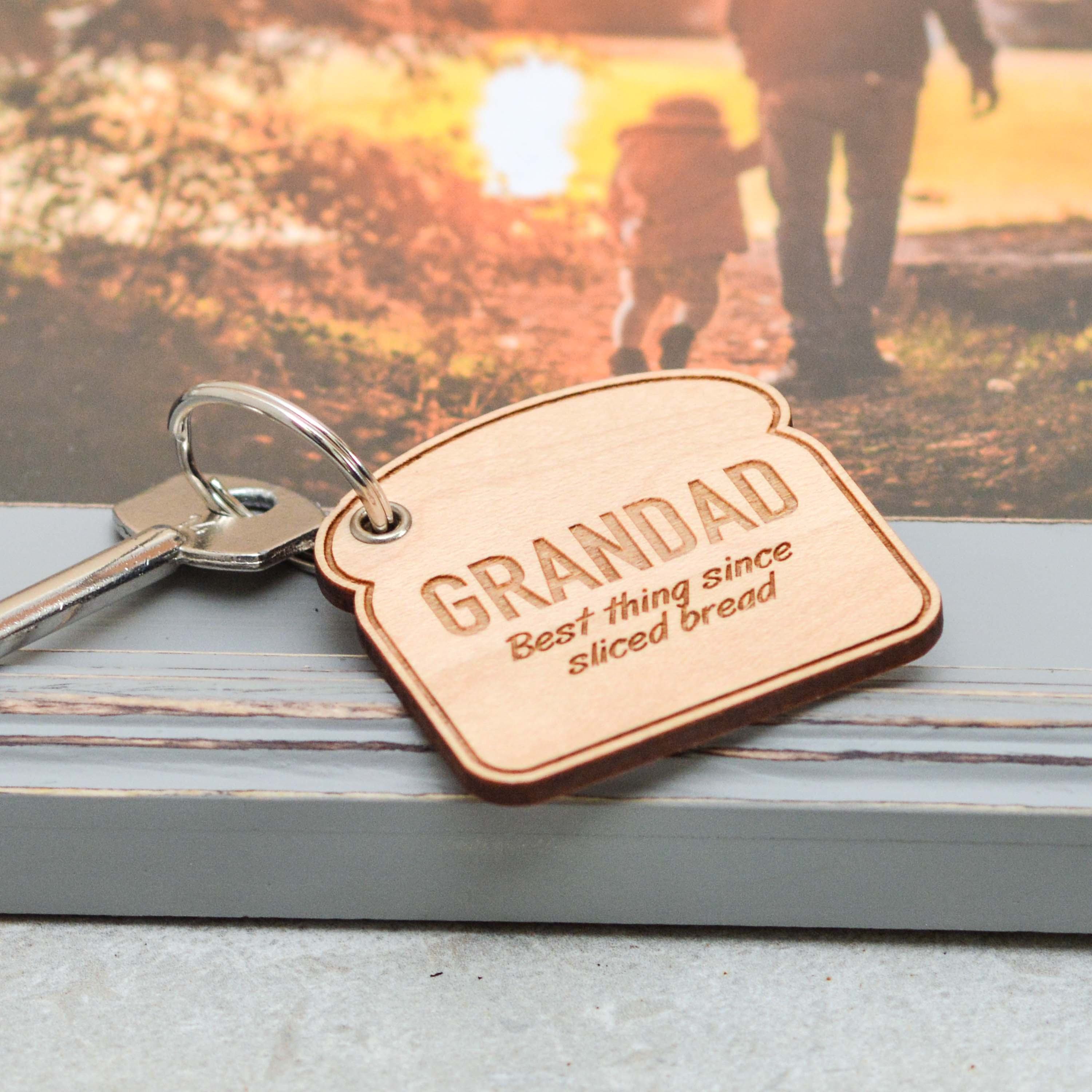 Personalised Sliced Bread Keyring