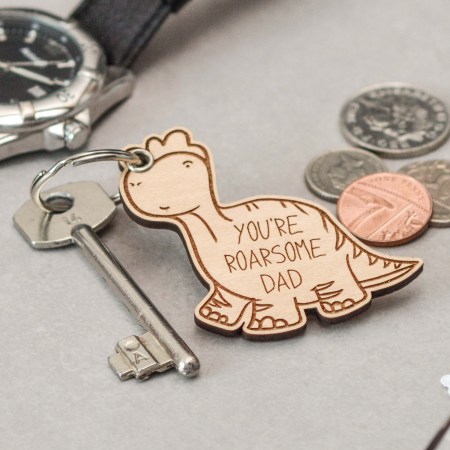 Personalised Dinosaur Keyring