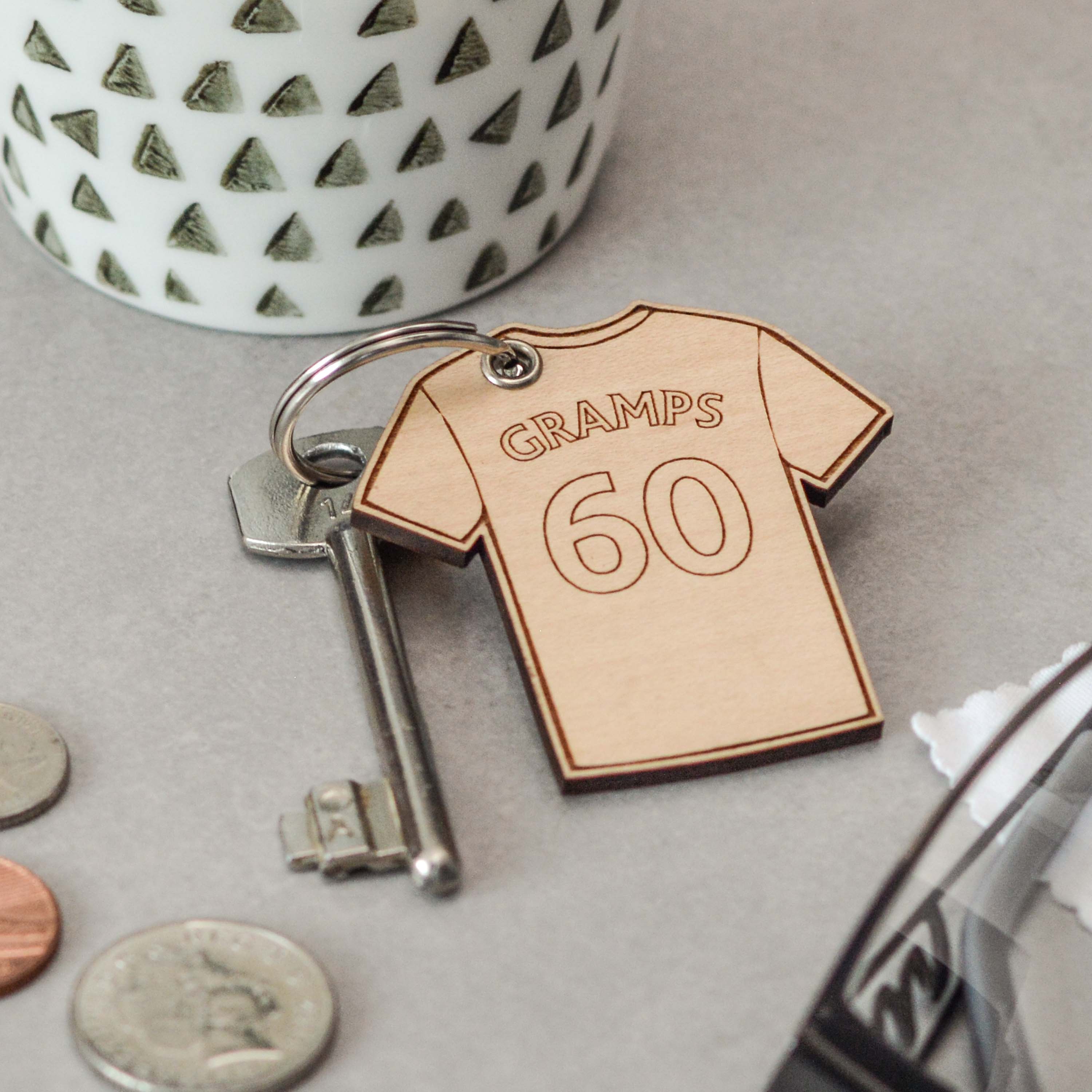 Personalised Football Shirt Keyring