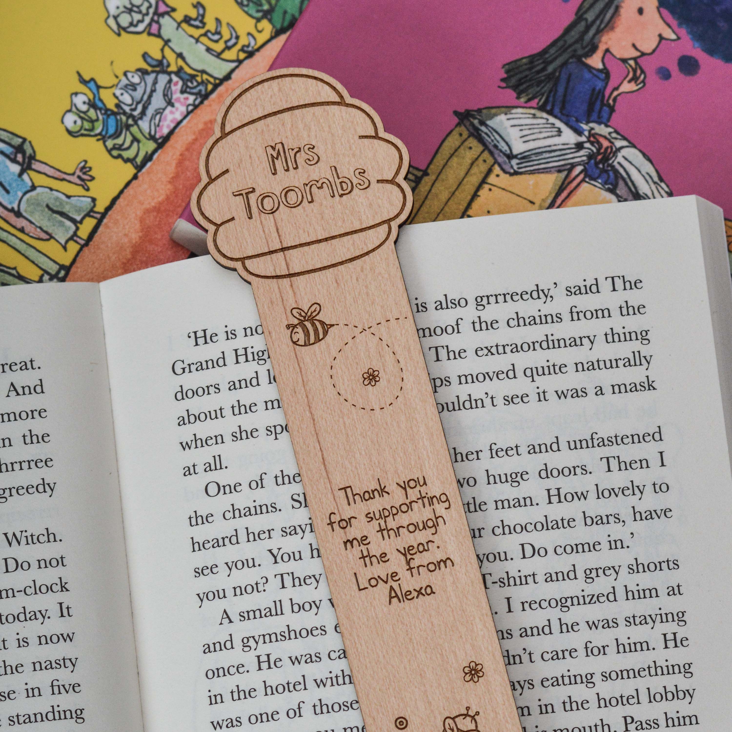 Personalised Beehive Bookmark