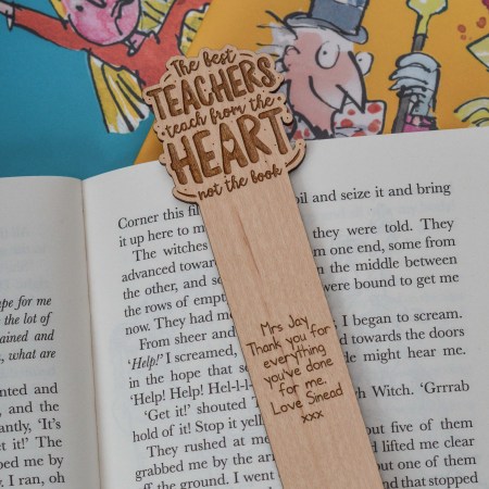 Personalised The best teachers teach from the heart Bookmark