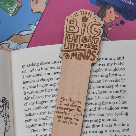 Personalised It takes a big heart Bookmark