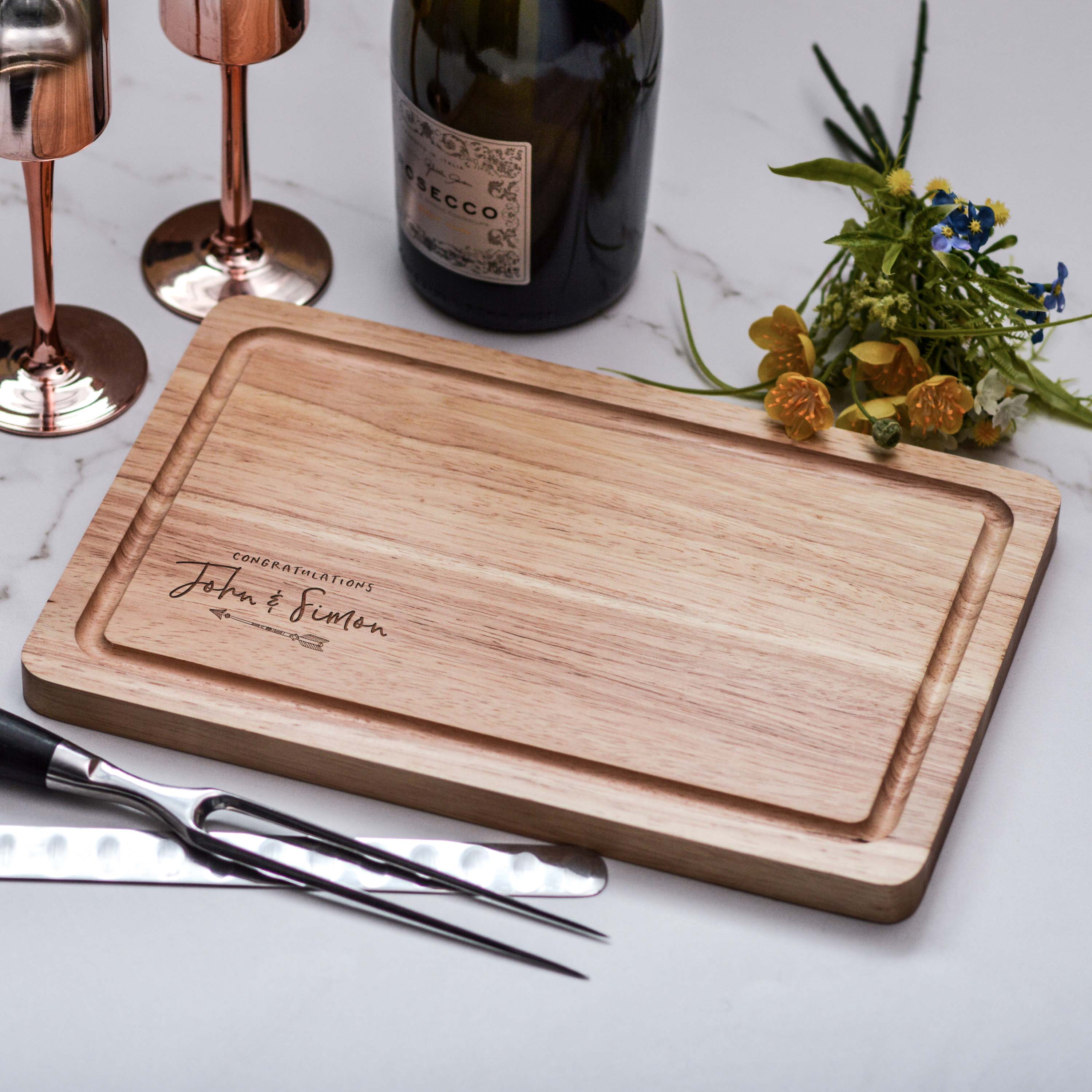 Personalised Arrow Wedding Board