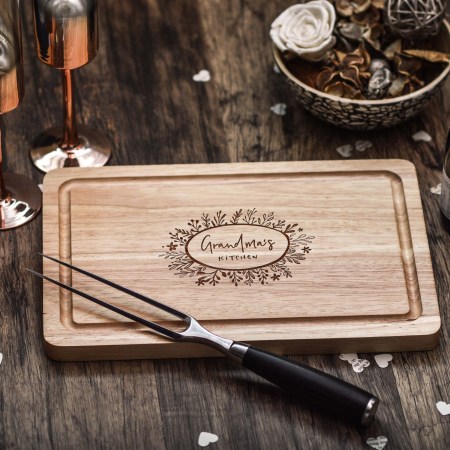 Personalised Wreath Kitchen Board
