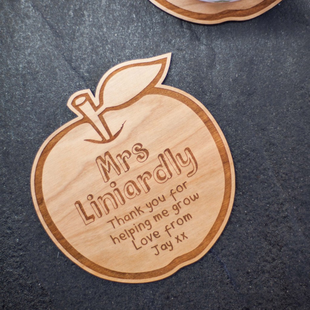Personalised Apple Coaster