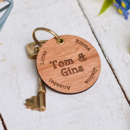 Personalised Special Names Valentines Keyring