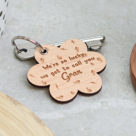 Personalised We're so lucky we get to call you Keyring