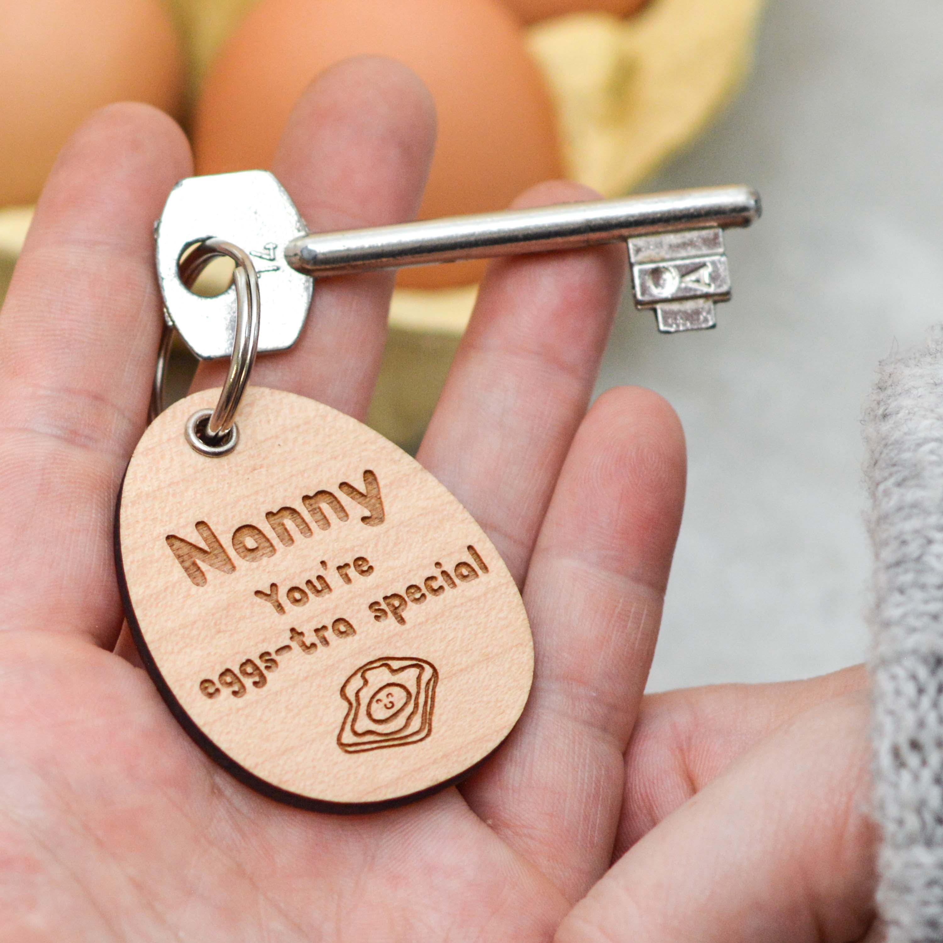 Personalised Eggs-tra Special Keyring
