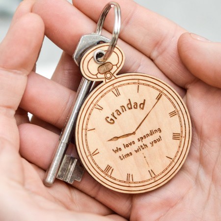 Personalised Pocket Watch Keyring