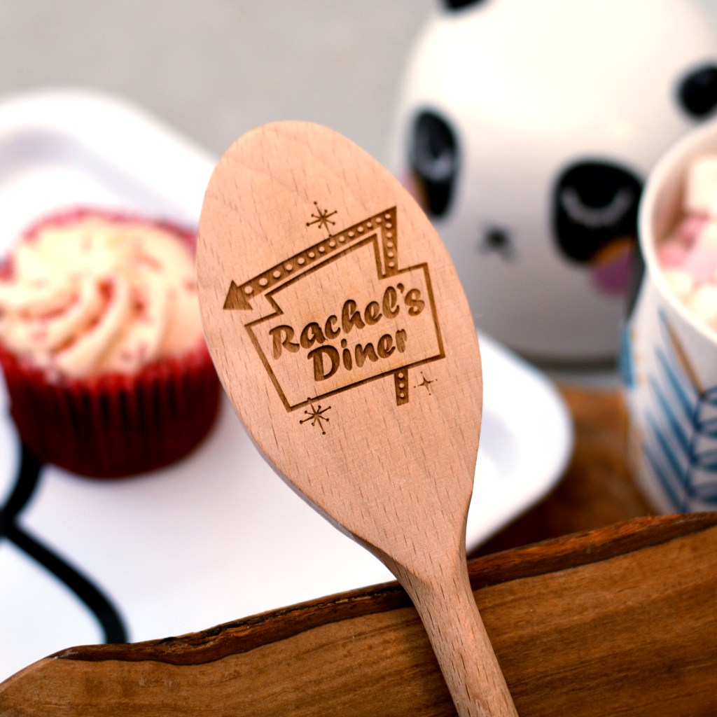Mini Spoons Sign Personalised Diner Sign Spoon - The Crafty Giraffe