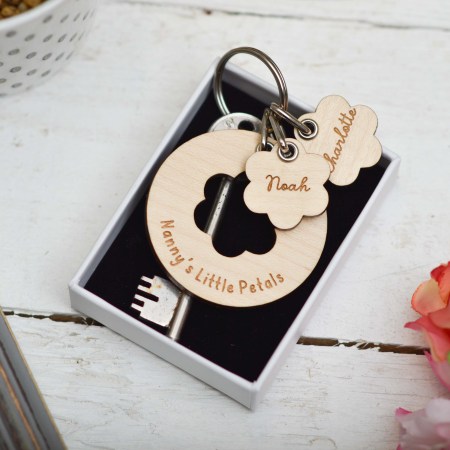 Personalised Petals Keyring
