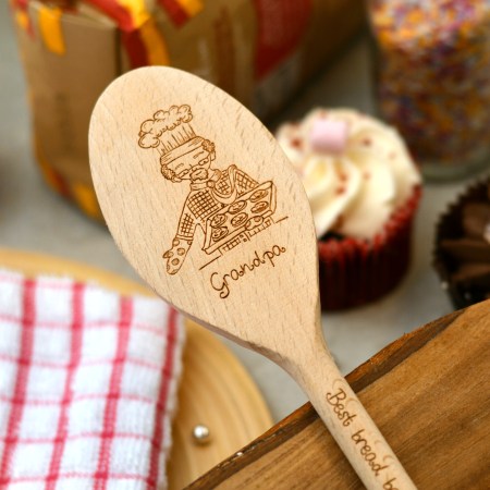 Personalised Character Wooden Spoon Grandpa