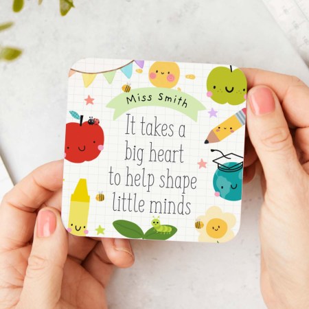 Personalised It takes a big heart Coaster
