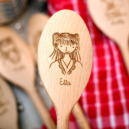 Personalised Character Spoon Face Girl
