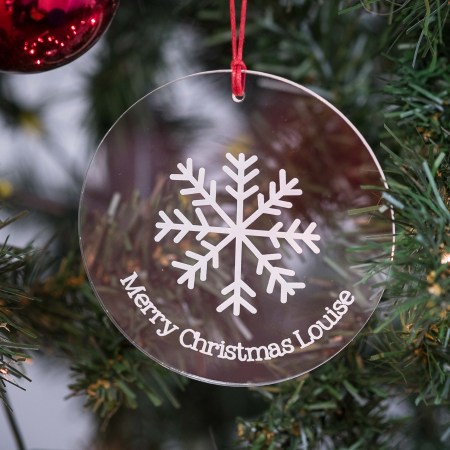 Personalised Snowflake Bauble