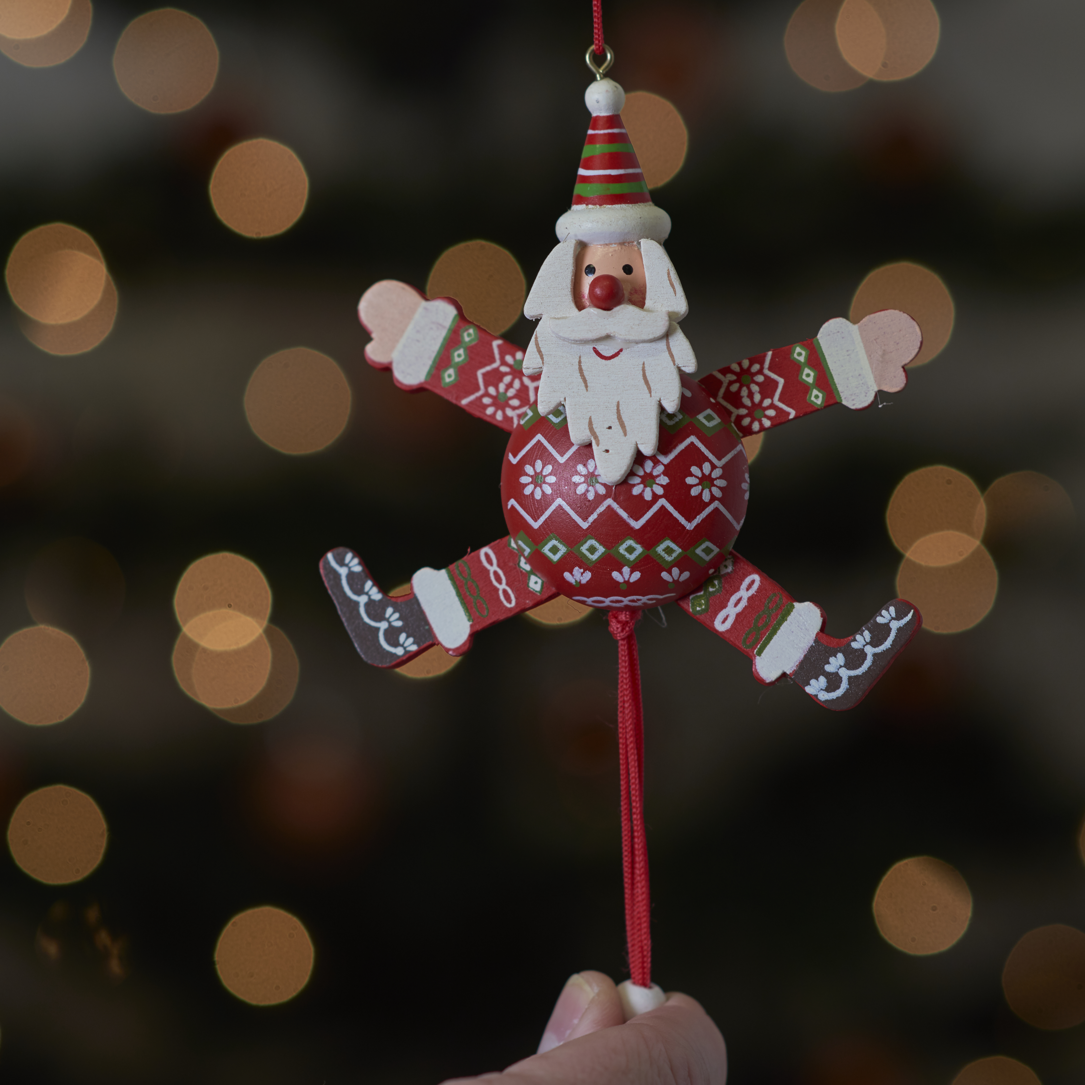Christmas Red & Green Santa Jumping Jack