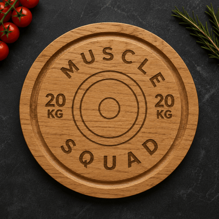 Muscle Squad Barbell Plate Chopping Board