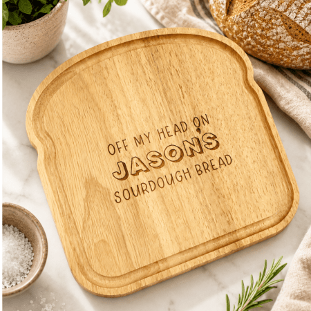 Off my head on Jason's sourdough bread Board