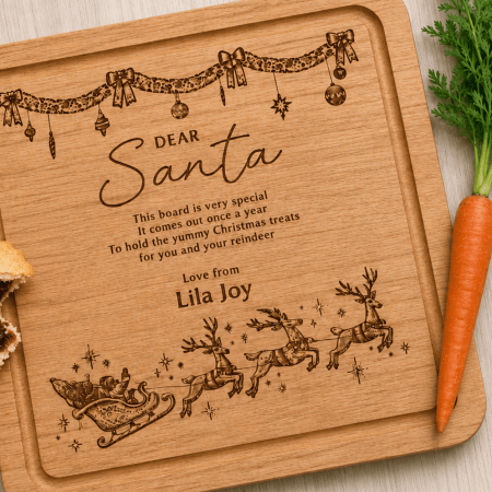 Personalised Sleigh Santa Platter
